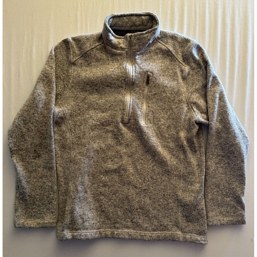 Woolrich Mens Grey 1/4 Zip Pullover‎ Size Medium